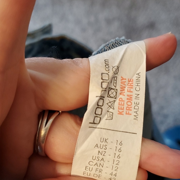 Boohoo Maternity under the bump skinny jeans sz 12 - Picture 9 of 14